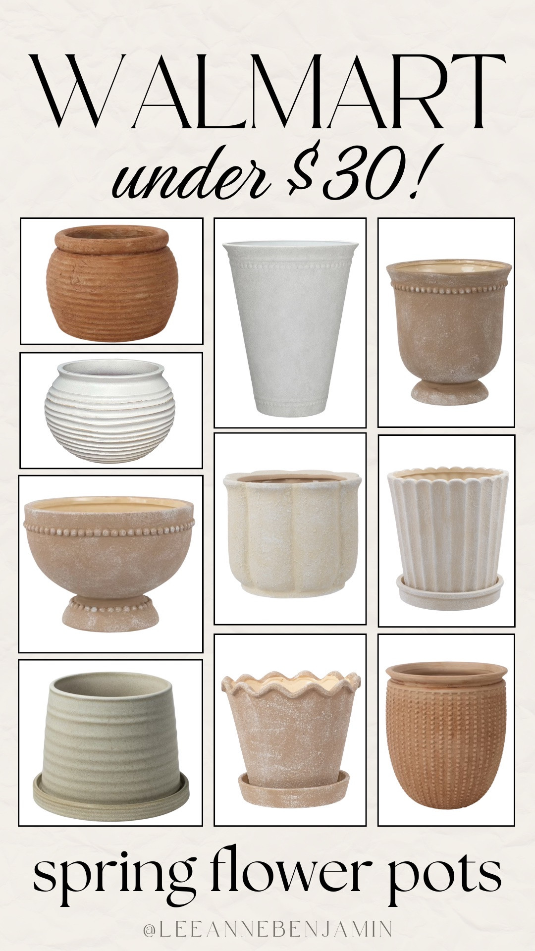 Walmart has so many look for less planters for under $30! 

#LTKSeasonal #LTKHome