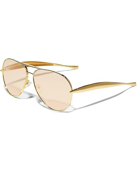 Trendy Oversized Aviator Sunglasses for Women Men 2025 Gold Big Aviators Sun Glasses 70s Retro Sh... | Amazon (US)