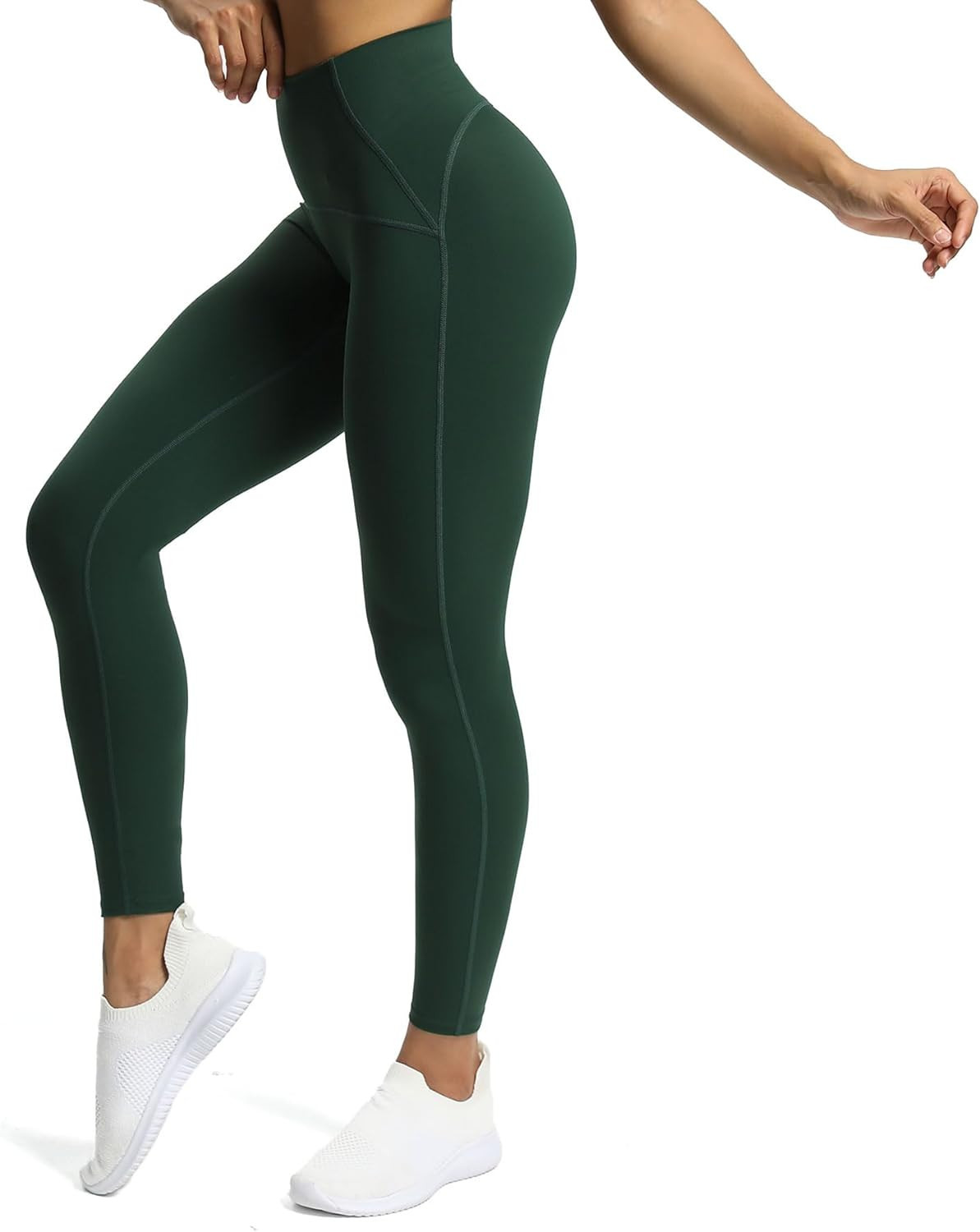 Aoxjox High Waisted Workout Leggings for Women Tummy Control High Rise Scrunch Buttery Soft Scarl... | Amazon (US)