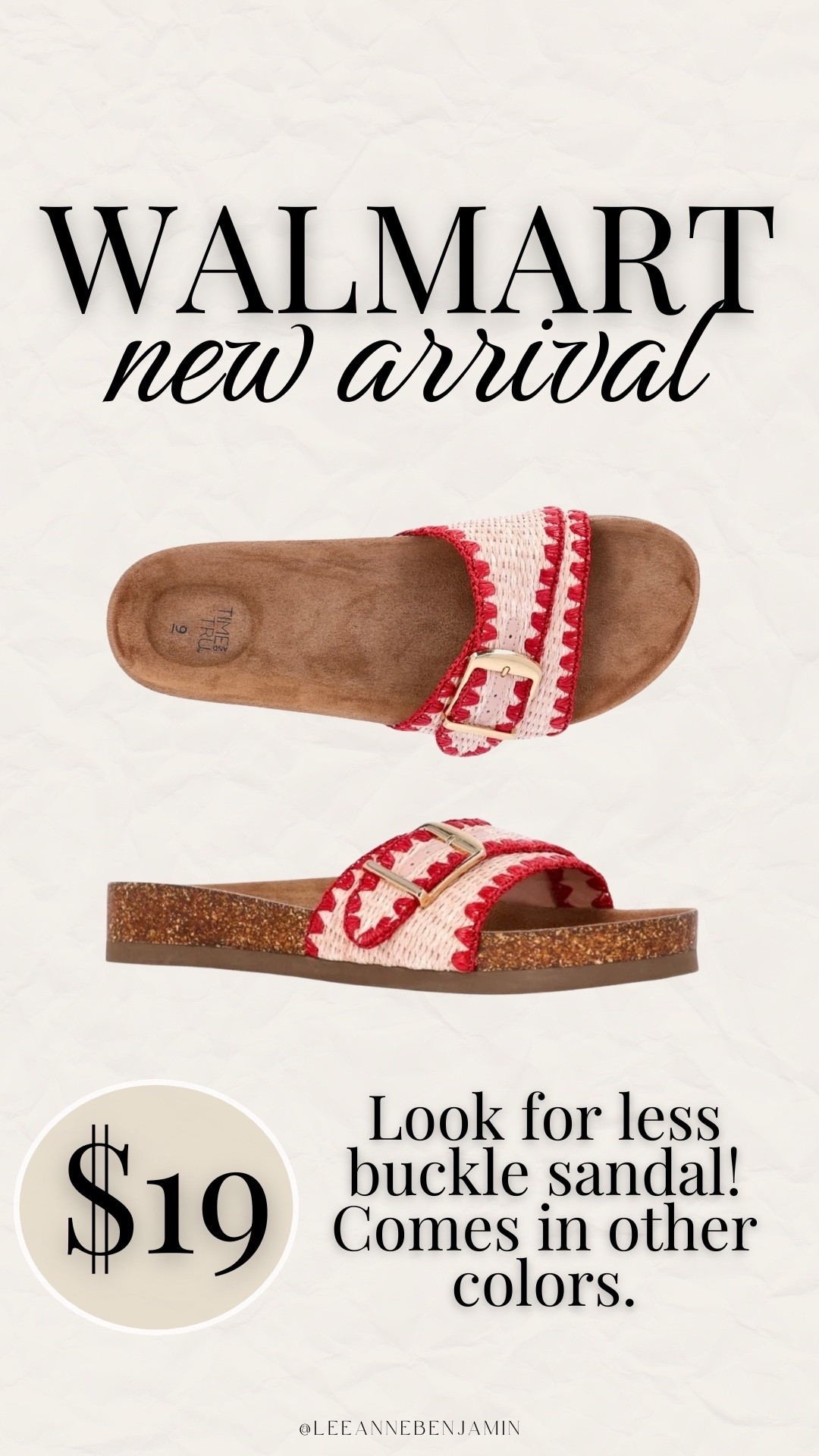 Look for less buckle sandal at Walmart!

#LTKSeasonal #LTKootd #LTKSaleAlert