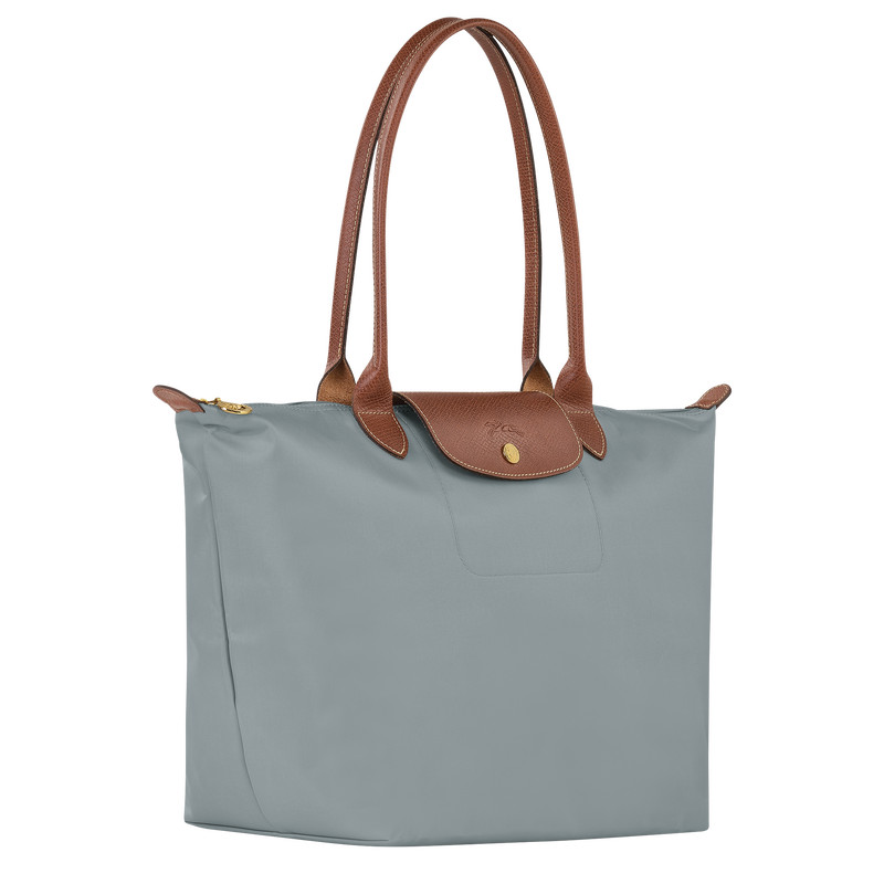 Borsa da spalla L Le Pliage Original Tela riciclata - Acciaio | Longchamp IT | Longchamp