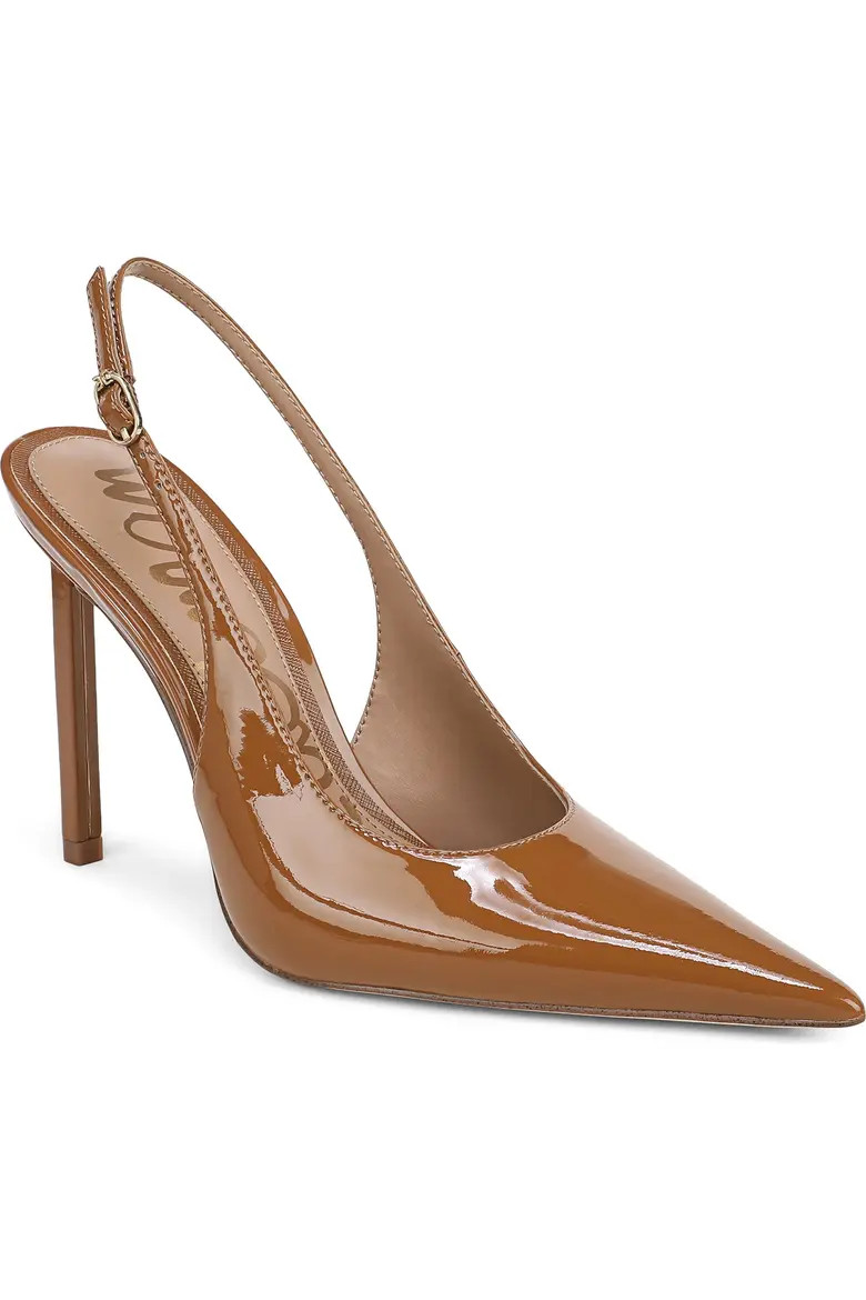 Sam Edelman Tegan Slingback Pump in Rich Chocolate at Nordstrom, Size 5.5 | Nordstrom