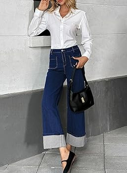 EVALESS Women's High Waisted Wide Leg Jeans | Amazon (US)
