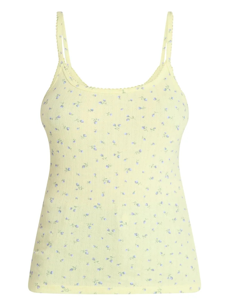 No Boundaries Pointelle Tank Top, Women's XXS-XXL | Walmart (US)