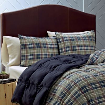 Eddie Bauer® Rugged Plaid Twin Comforter Set in Blue | Bed Bath & Beyond