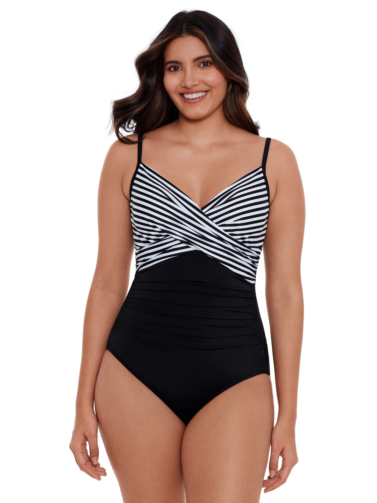 Embrace Your Curves™ by Miracle Brands® Women's and Plus Everleigh One Piece Swimsuit | Walmart (US)