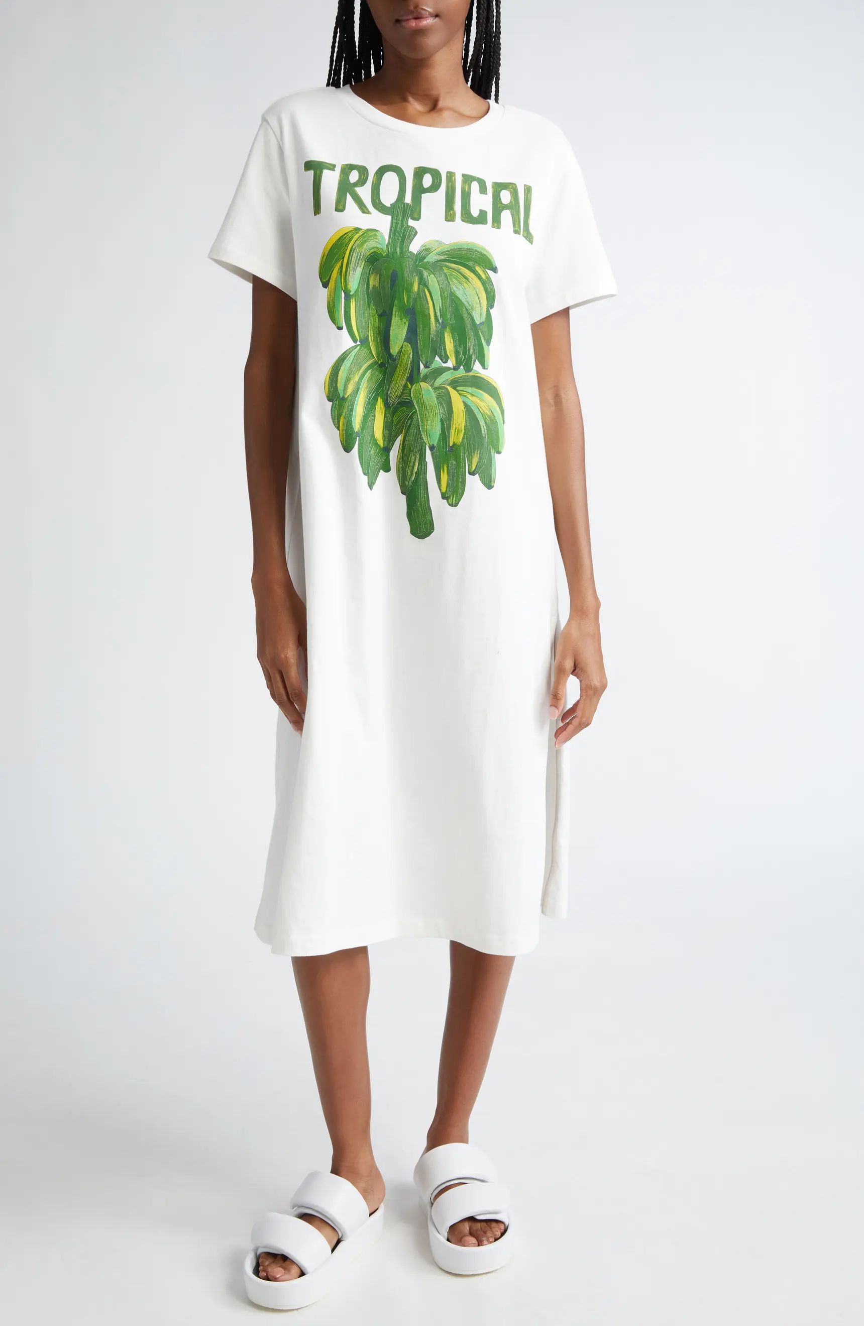 FARM Rio Tropical Cotton Graphic Print T-Shirt Dress | Nordstrom | Nordstrom