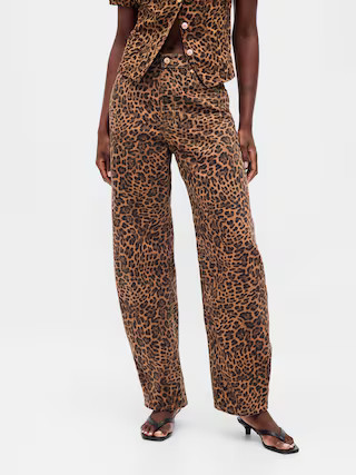 High Rise Barrel Jeans | Gap (US)
