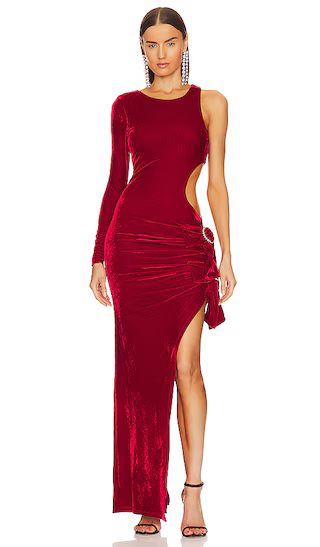 Edith Gown in Crimson Red | Revolve Clothing (Global)