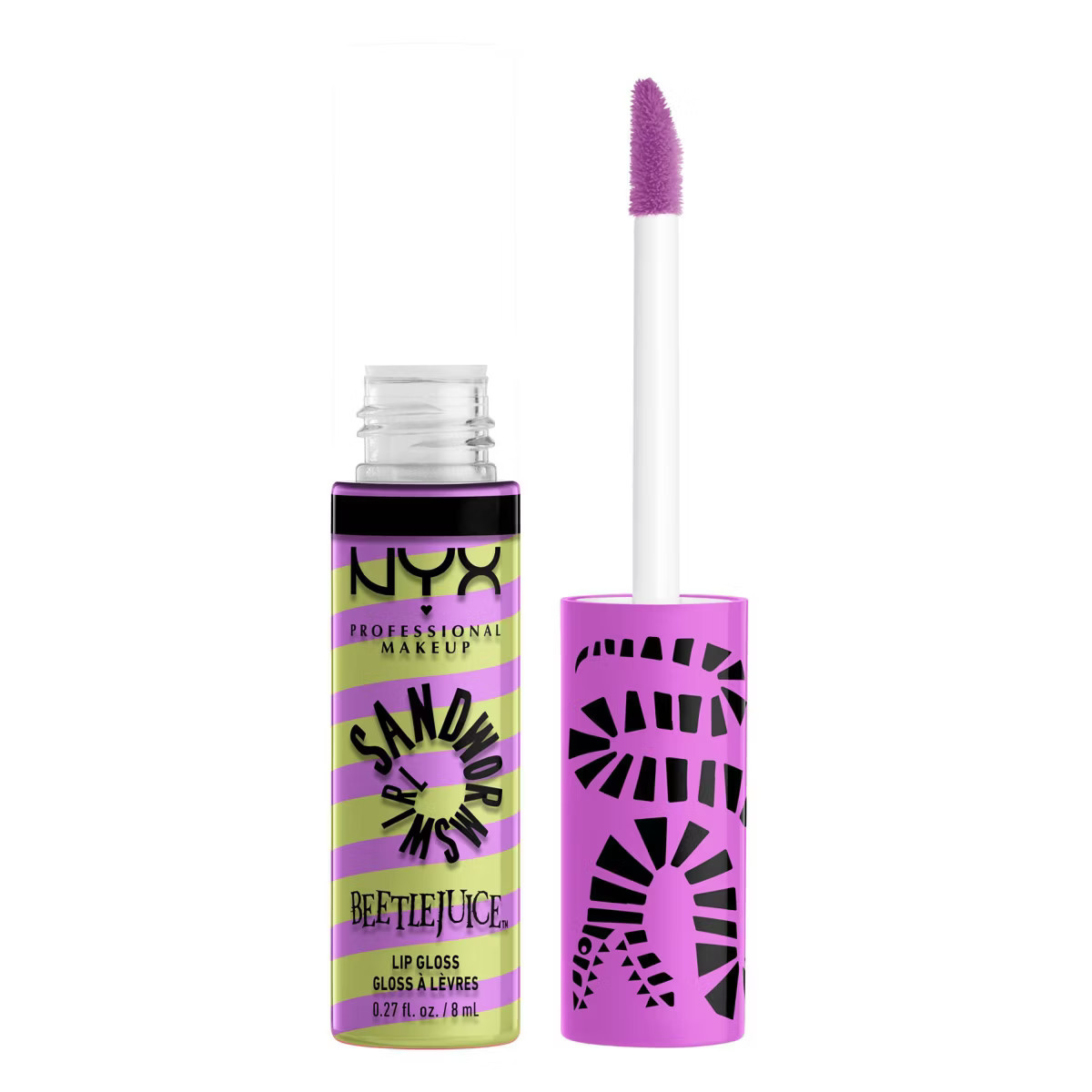 NYX Professional Makeup Beetlejuice Sandworm Swirls Butter Lip Gloss - 0.27 fl oz | Target