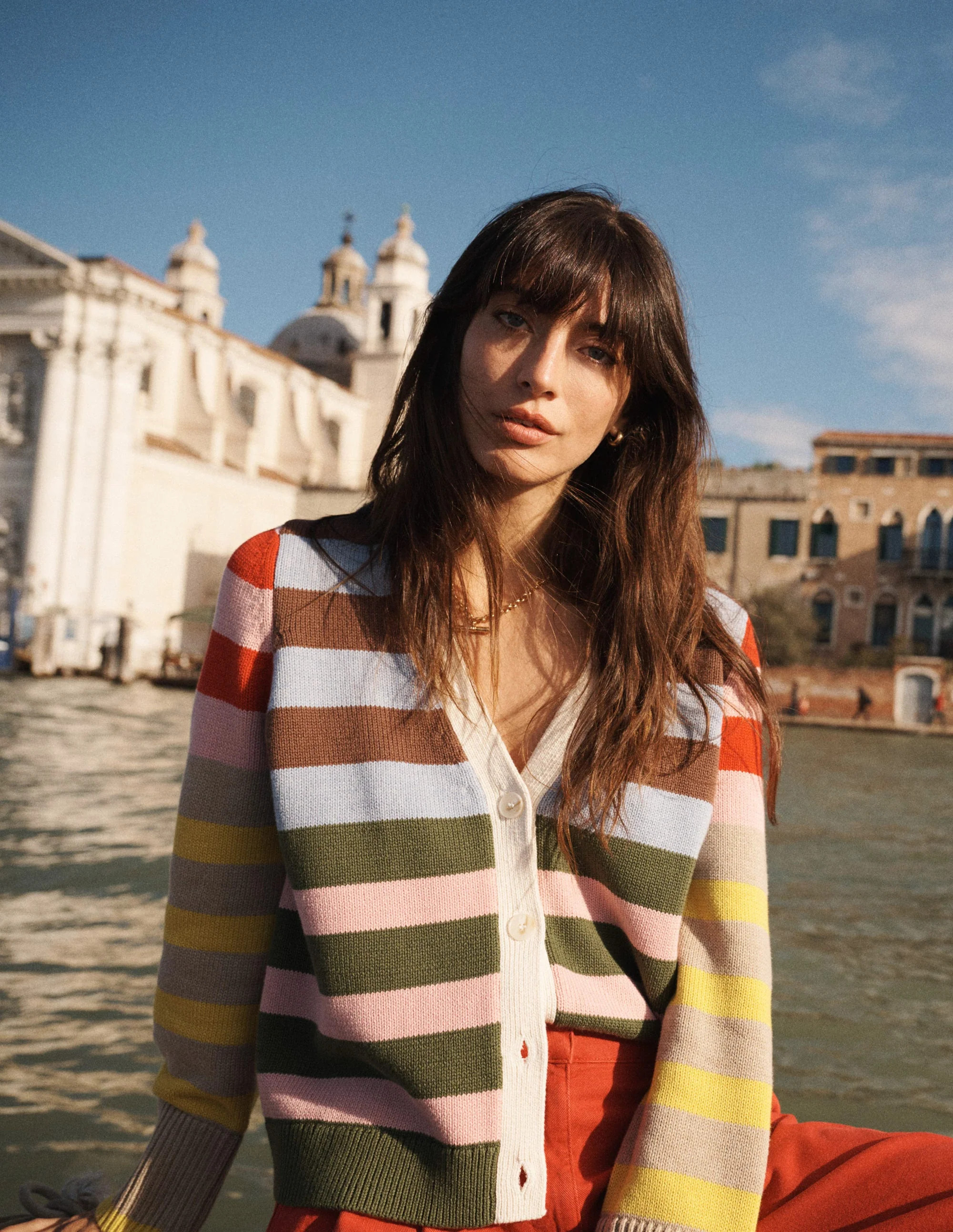 Lucy Relaxed Cotton Cardigan-Multi Hotch | Boden (US)