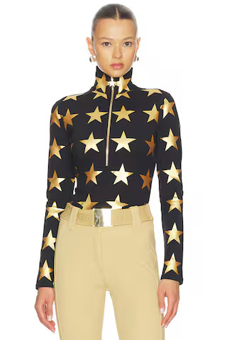 Goldbergh Lunaria Ski Pully in Black & Gold from Revolve.com | Revolve Clothing (Global)