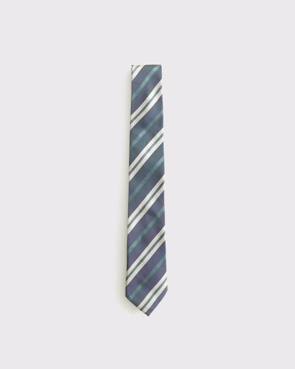 Men's The A&F Collins Green Stripe Tie | Men's Accessories | Abercrombie.com | Abercrombie & Fitch (US)