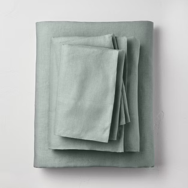 100% Washed Linen Solid Sheet Set - Casaluna™ | Target