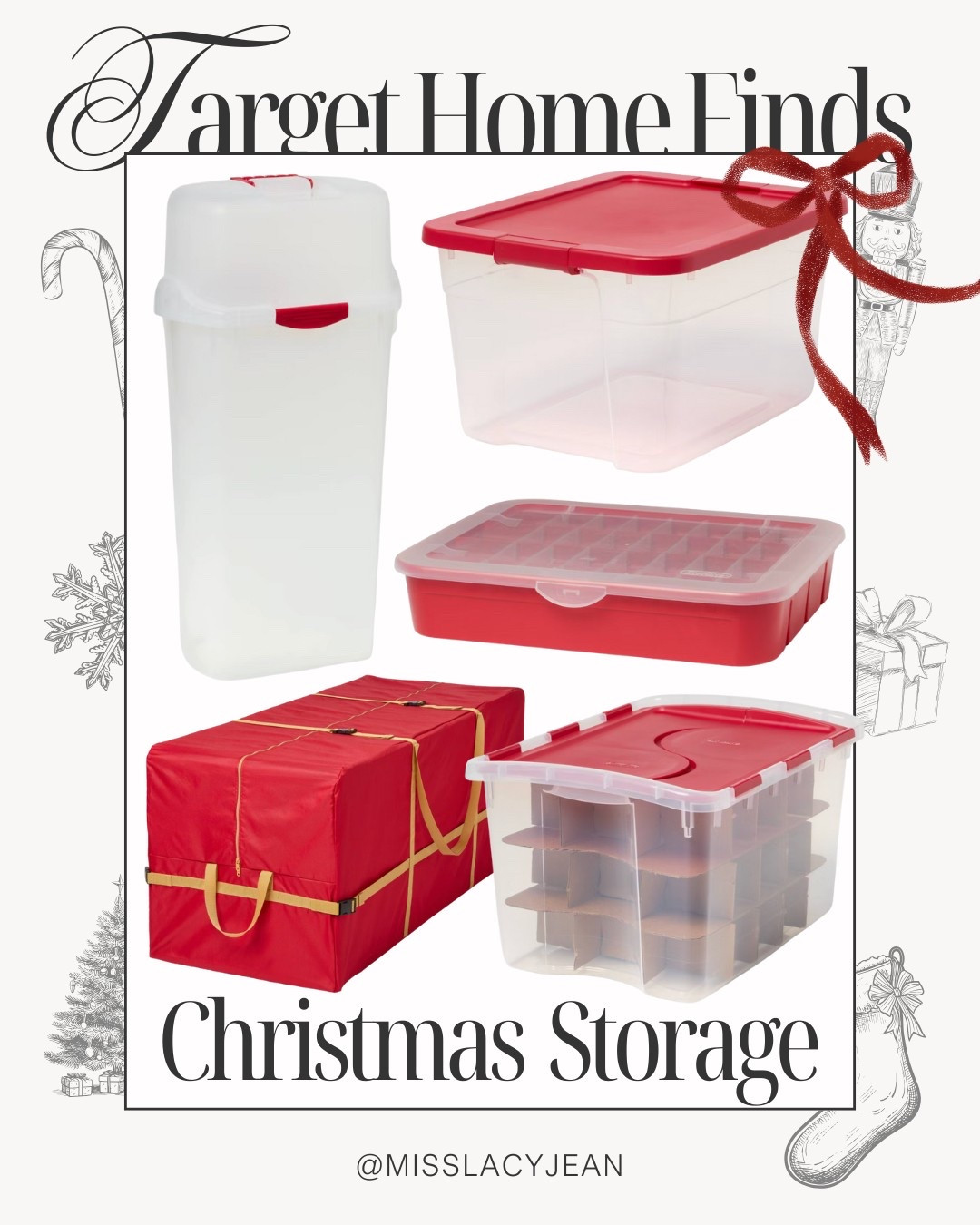 Target Christmas Clearance Event 🎄

target finds // target christmas // target clearance // target home // target home decor // target home finds // target home and decor // christmas storage // christmas organization // home storage // home organization // storage and organization

#LTKHome #LTKFindsUnder50 #LTKHoliday