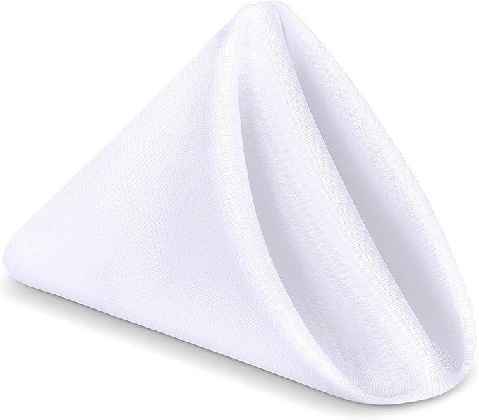 Utopia Home [24 Pack, White] Cloth Napkins 17x17 Inches, 100% Polyester Dinner Napkins with Hemme... | Amazon (US)