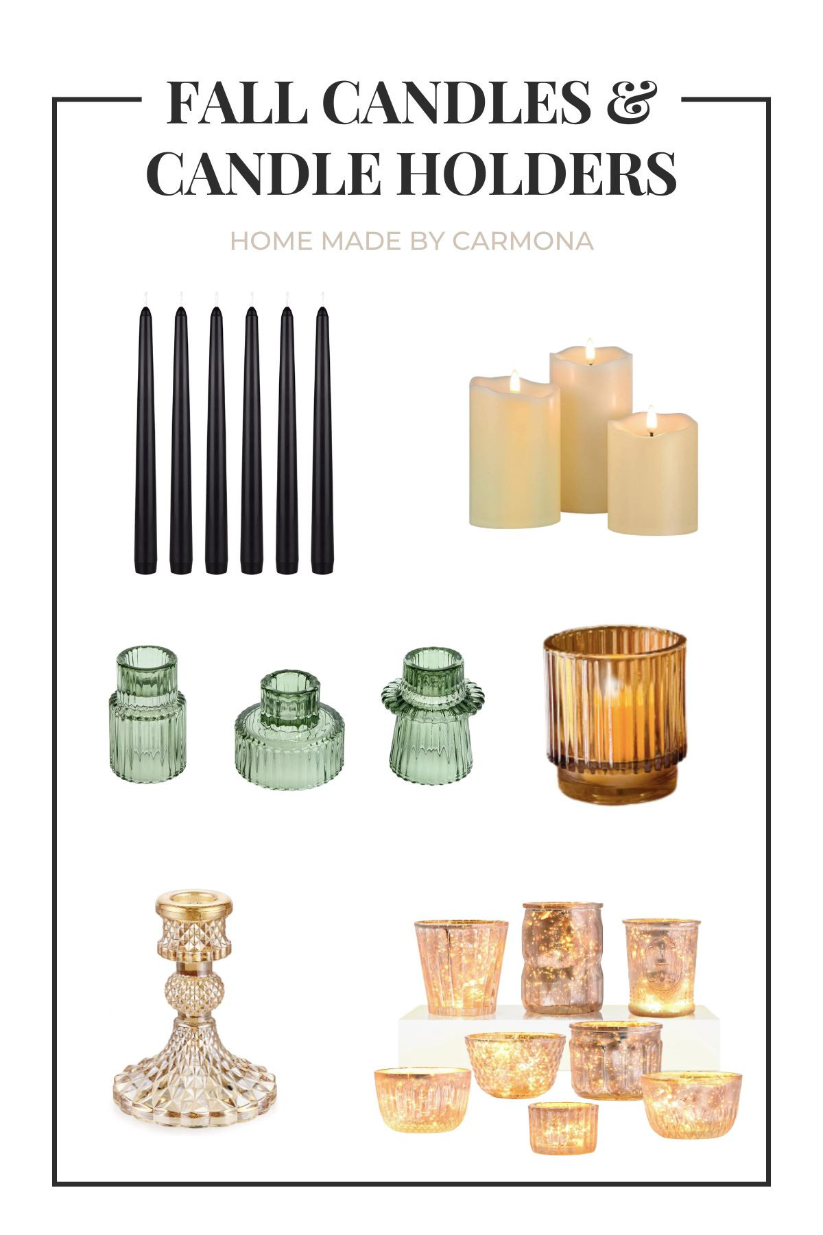 Candles & candle holders for the perfect fall tablescape | Entertain with the ideal seasonal dinner table 

 #LTKHome