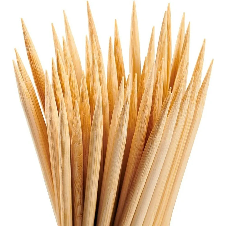 Comfy Package 8” Bamboo Sticks Kabob Skewers for Grilling BBQ Skewer Sticks, 100-Pack - Walmart... | Walmart (US)