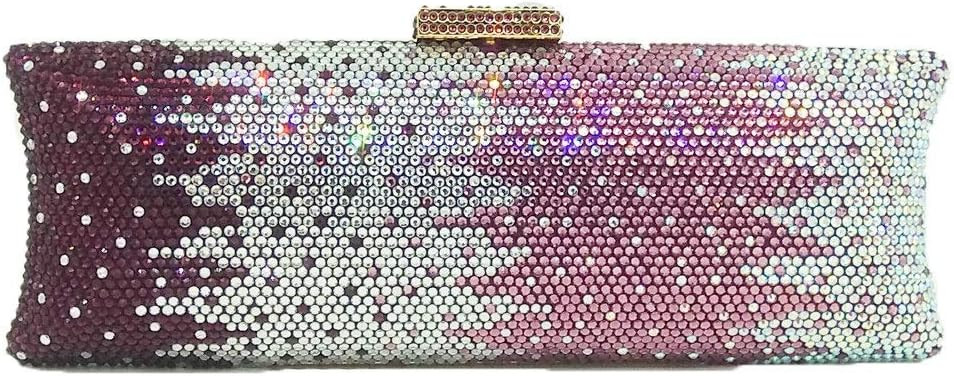 Boutique De FGG Long Evening Bags and Clutches for Women Formal Party Rhinestone Handbags Wedding... | Amazon (US)