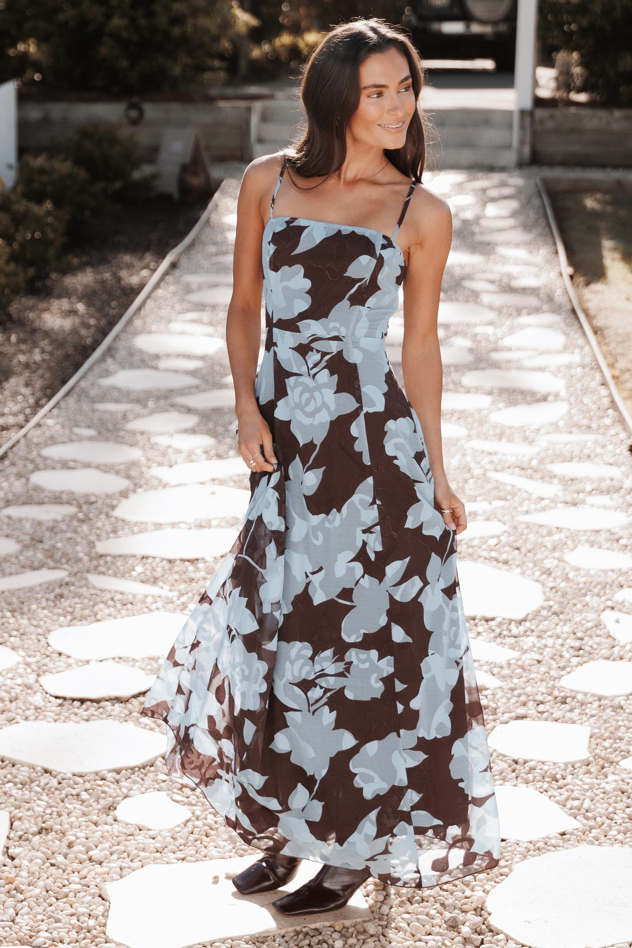 Nadeline Maxi Dress - Floral Burnout | Petal & Pup (US)