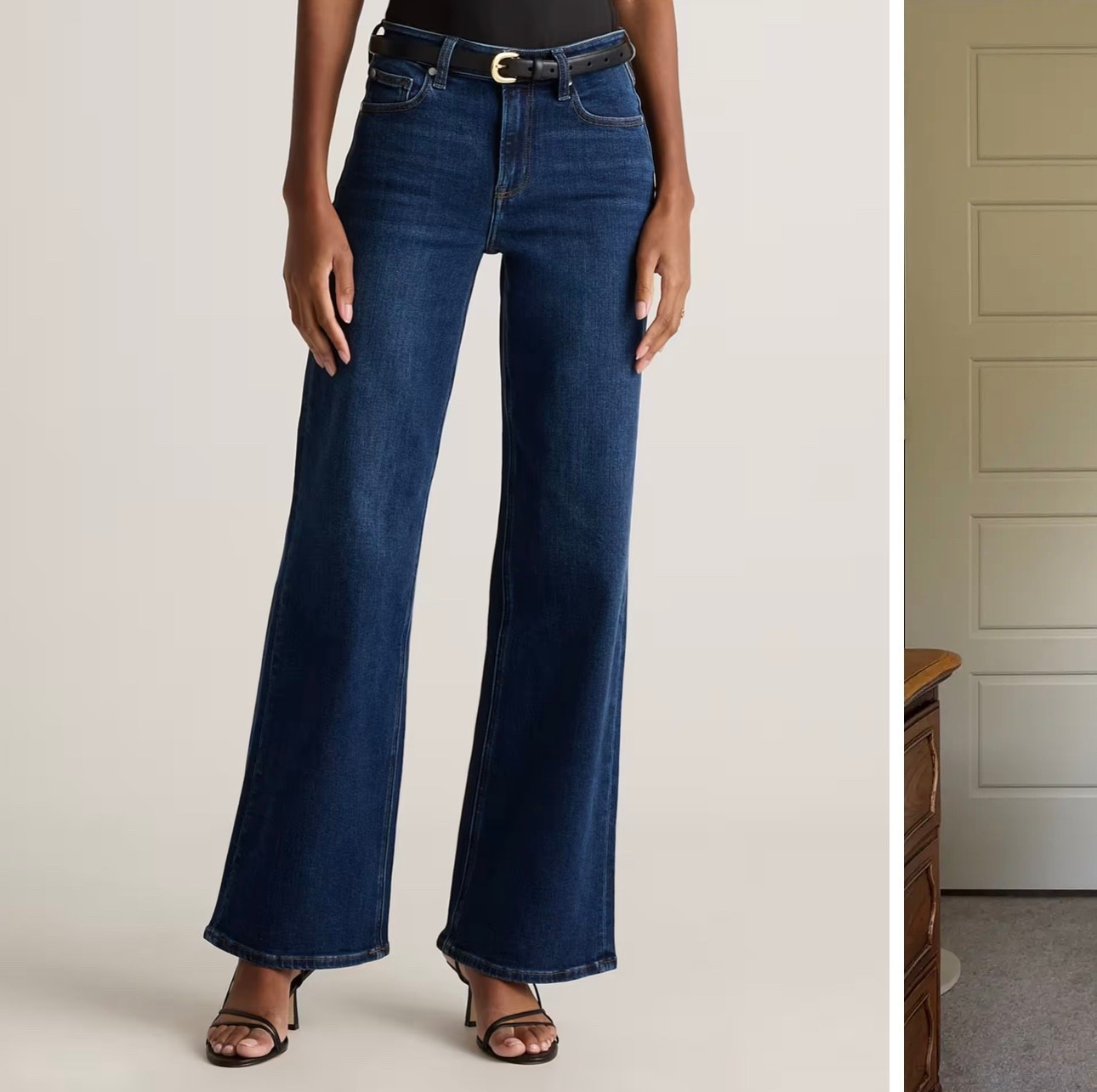 Bella Stretch Wide Leg Jeans $50