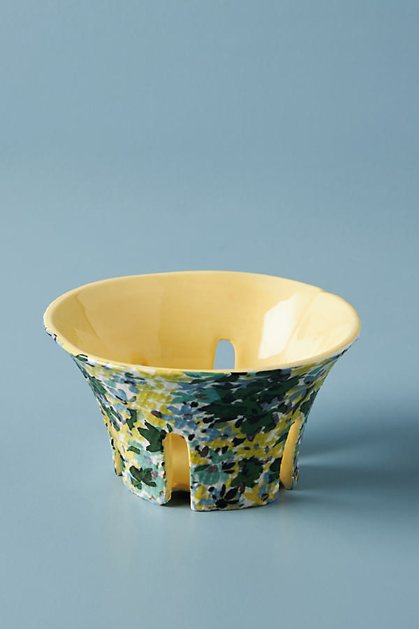 Appoline Berry Basket By Anthropologie in Yellow Size ROUND | Anthropologie (US)