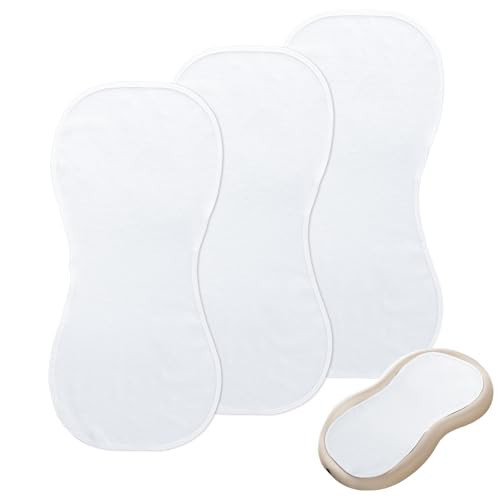 Ajrwiiy Changing Pad Liner (Pack of 3) Compatible with Keekaroo Peanut Changer, Reusable Changing Pads Cover, Soft and Warm, Non-Slip Design, Machine Washable, Ideal for Changing Diaper Needs, White | Amazon (US)