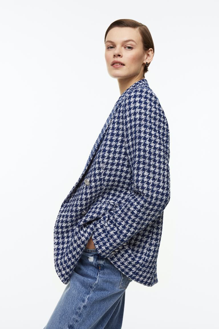 Textured-weave blazer | H&M (UK, MY, IN, SG, PH, TW, HK)