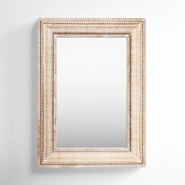 Una Carved Wood Wall Mirror | Wayfair North America