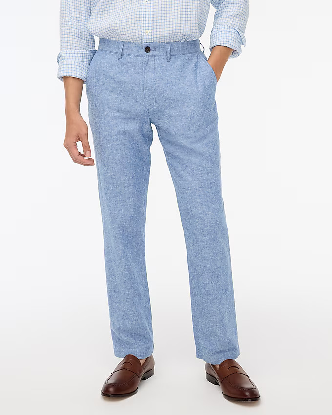 Straight-fit linen-cotton blend pant | J.Crew Factory