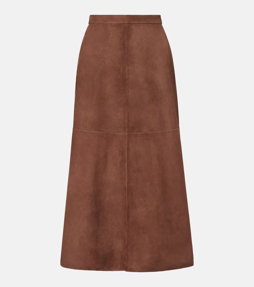 'S Max Mara Suede midi skirt | Mytheresa (INTL)