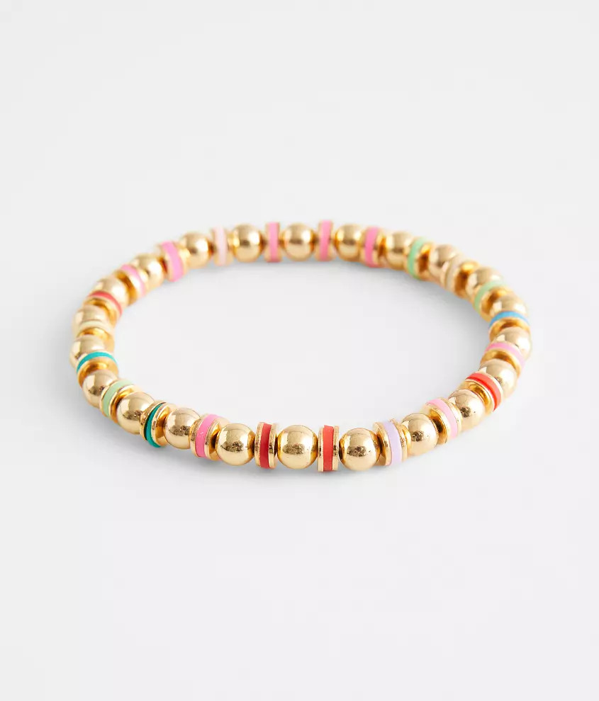 Multi Color Beaded Bracelet | Buckle