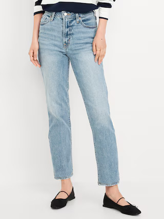 High-Waisted OG Straight Ankle Jeans | Old Navy (US)