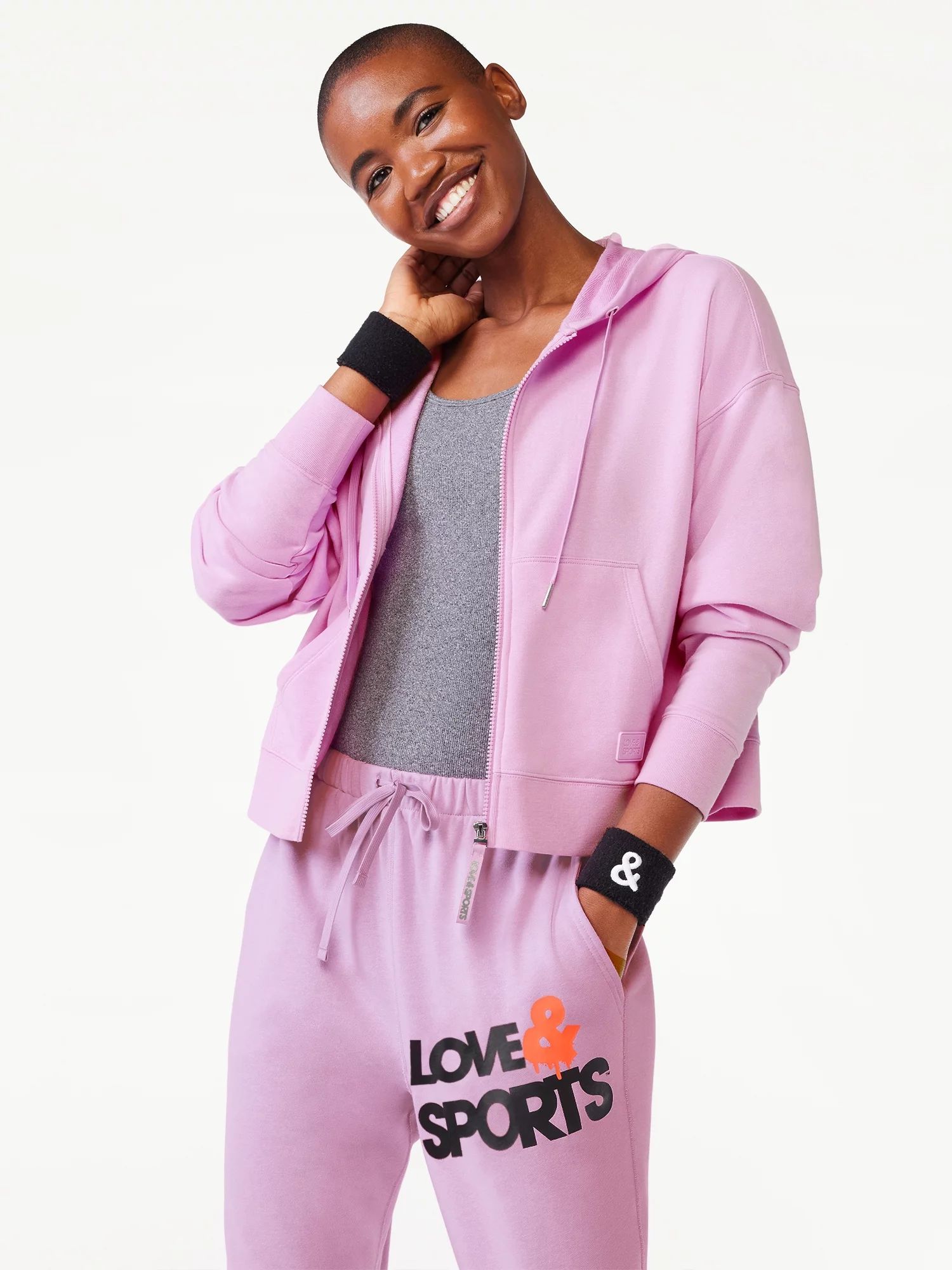 Love & Sports Women’s French Terry Cloth Hoodie, Sizes XS-3XL | Walmart (US)