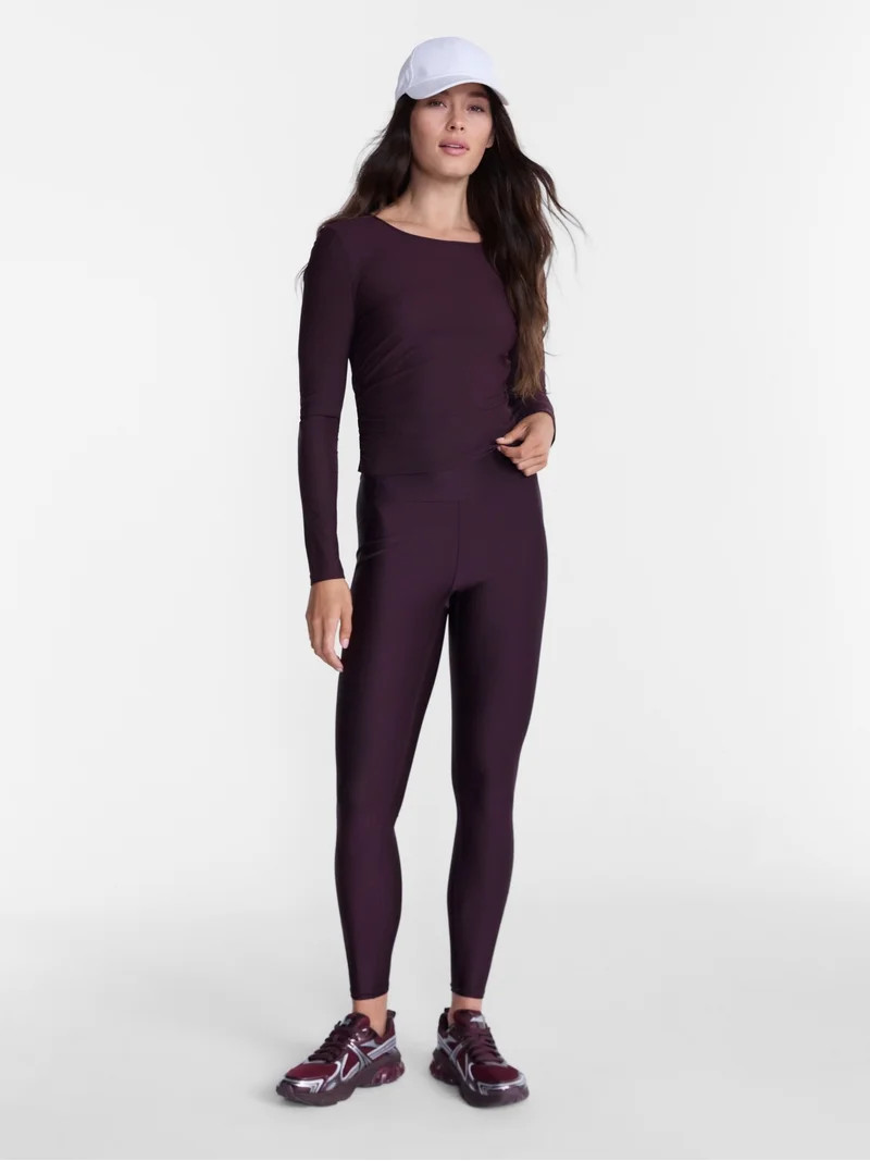 Avia Women's and Women's Plus Shine Leggings, 27" Inseam, Sizes XS-4X | Walmart (US)
