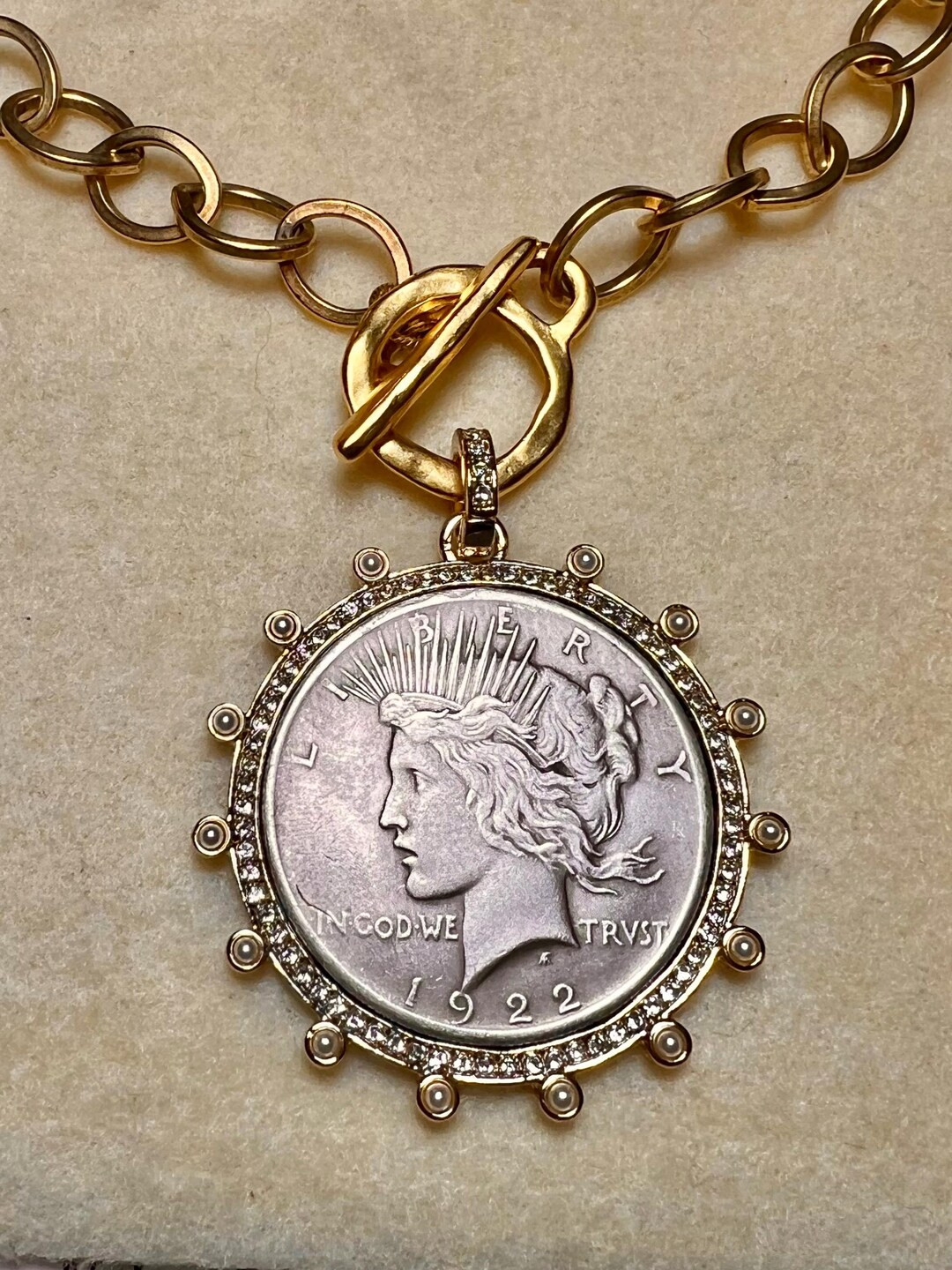 Liberty Coin Necklace - Etsy | Etsy (US)