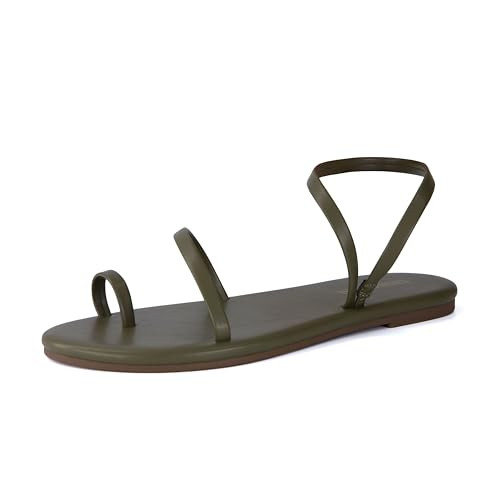 Amazon.com | CUSHIONAIRE CHAI Flat Strappy Sandals for Women, Comfortable Dressy Summer Slip-On S... | Amazon (US)