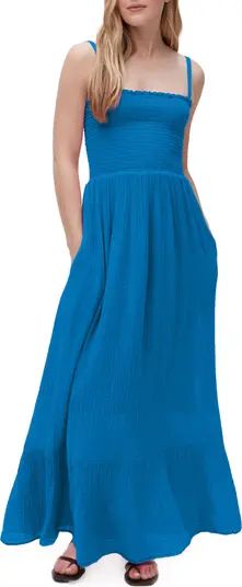 Alejandra Smocked Cotton Maxi Dress | Nordstrom