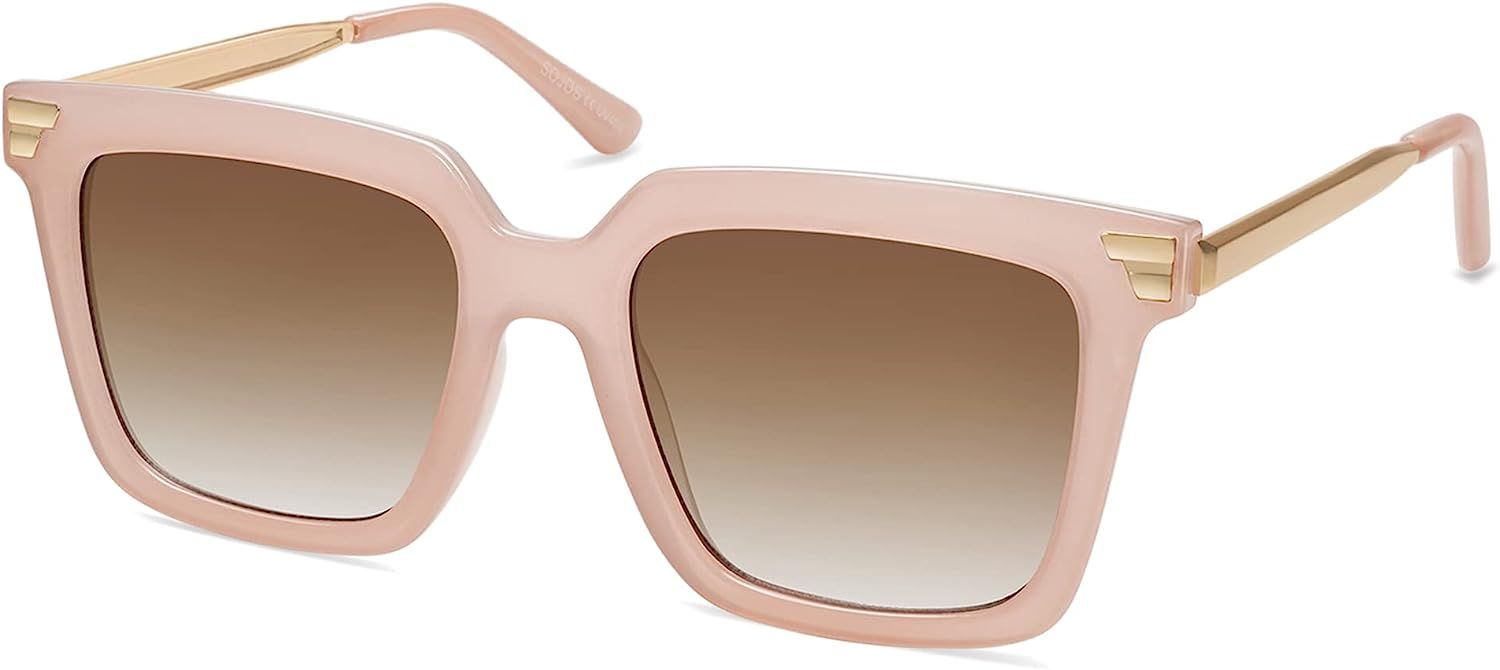 SOJOS Retro Oversized Square Sunglasses for Women Trendy Vintage Shades Classic Big Sun Glasses U... | Amazon (US)