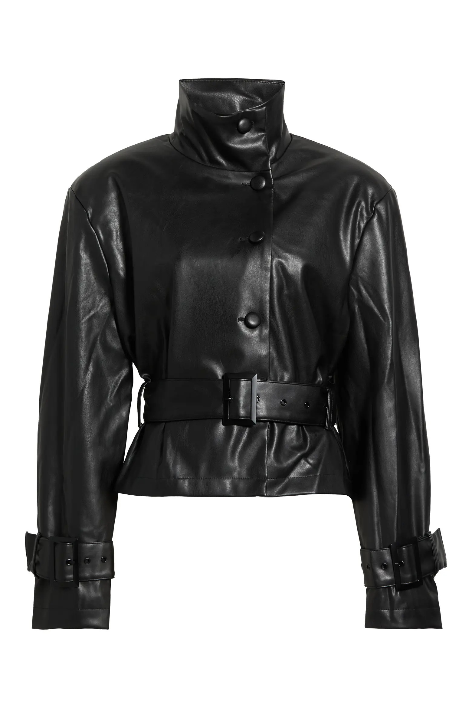 AFRM Scarlette Belted Faux Leather Jacket (Women) | Nordstrom | Nordstrom