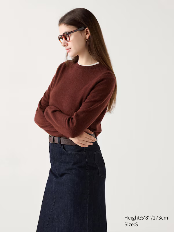 Cashmere Crew Neck Jumper | UNIQLO (UK)