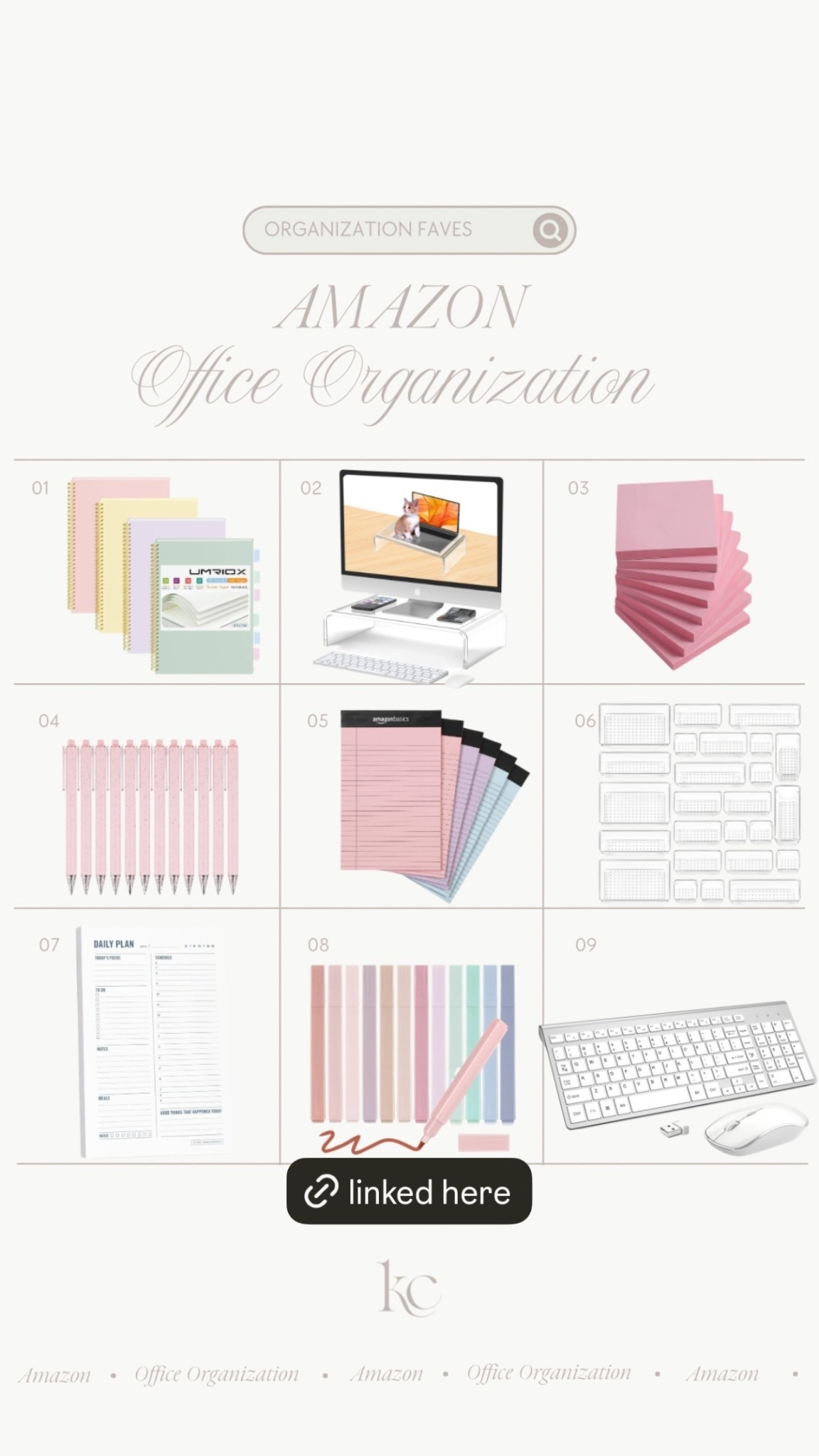 Amazon office organization 

#LTKHome #LTKFindsUnder100 #LTKFindsUnder50