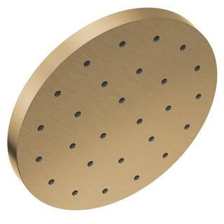 H2Okinetic Gold 1-Spray Patterns 1.75 GPM 12 in. Ceiling Mount Fixed Shower Head in Lumicoat Champagne Bronze | The Home Depot