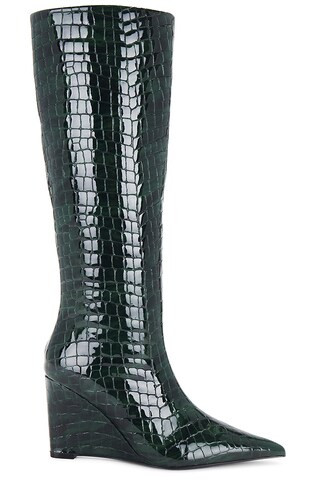 retrofete Natassa Wedge Boot in Pine Croco from Revolve.com | Revolve Clothing (Global)