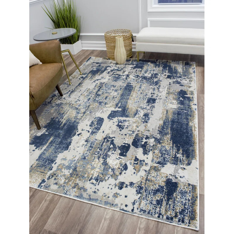 Astor Blue/Gray/Ivory Area Rug | Wayfair North America