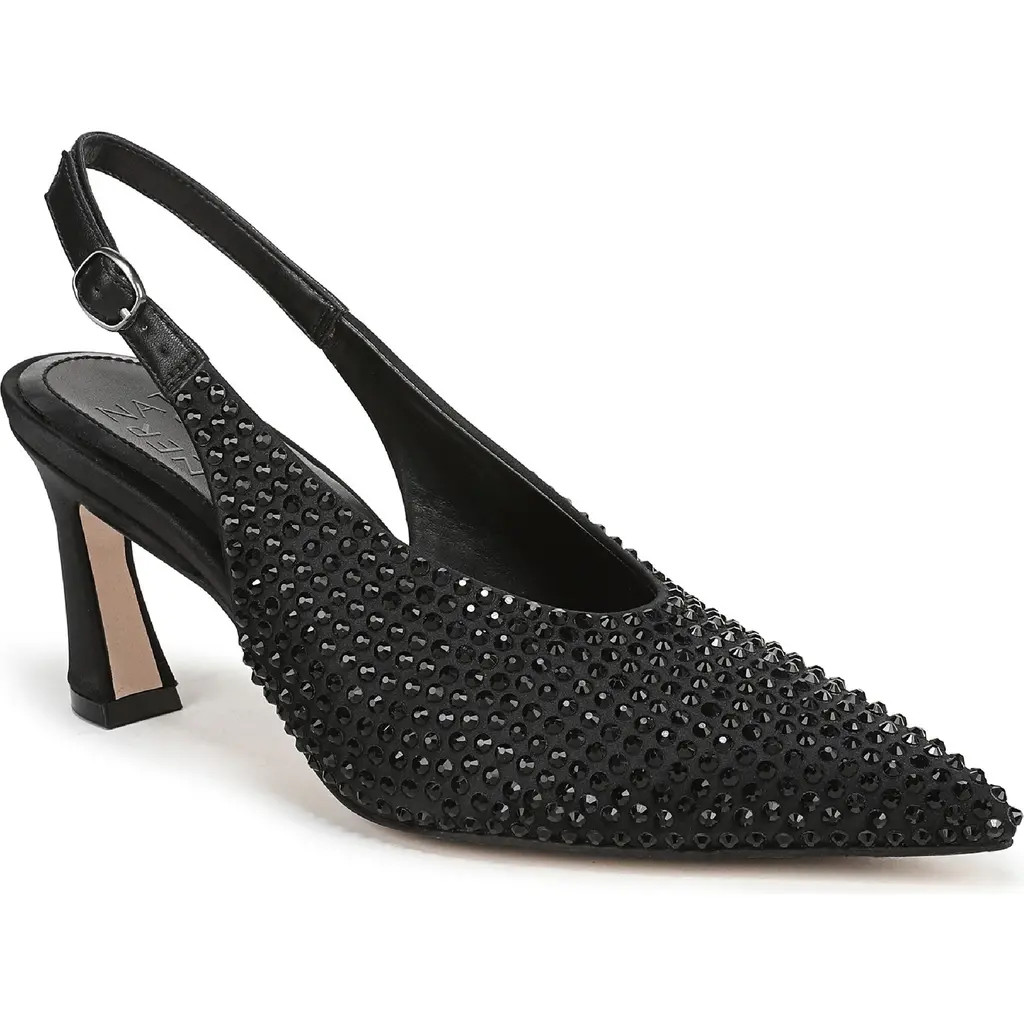27 EDIT Naturalizer Elaine Slingback Pointed Toe Pump in Black Sparkle at Nordstrom, Size 10 | Nordstrom
