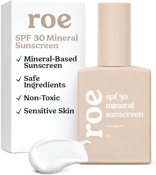 Roe Wellness- Baby Sunscreen Mineral & Reef Safe, Zinc Oxide, Non-Toxic Ingredients SPF 30 | Grea... | Amazon (US)