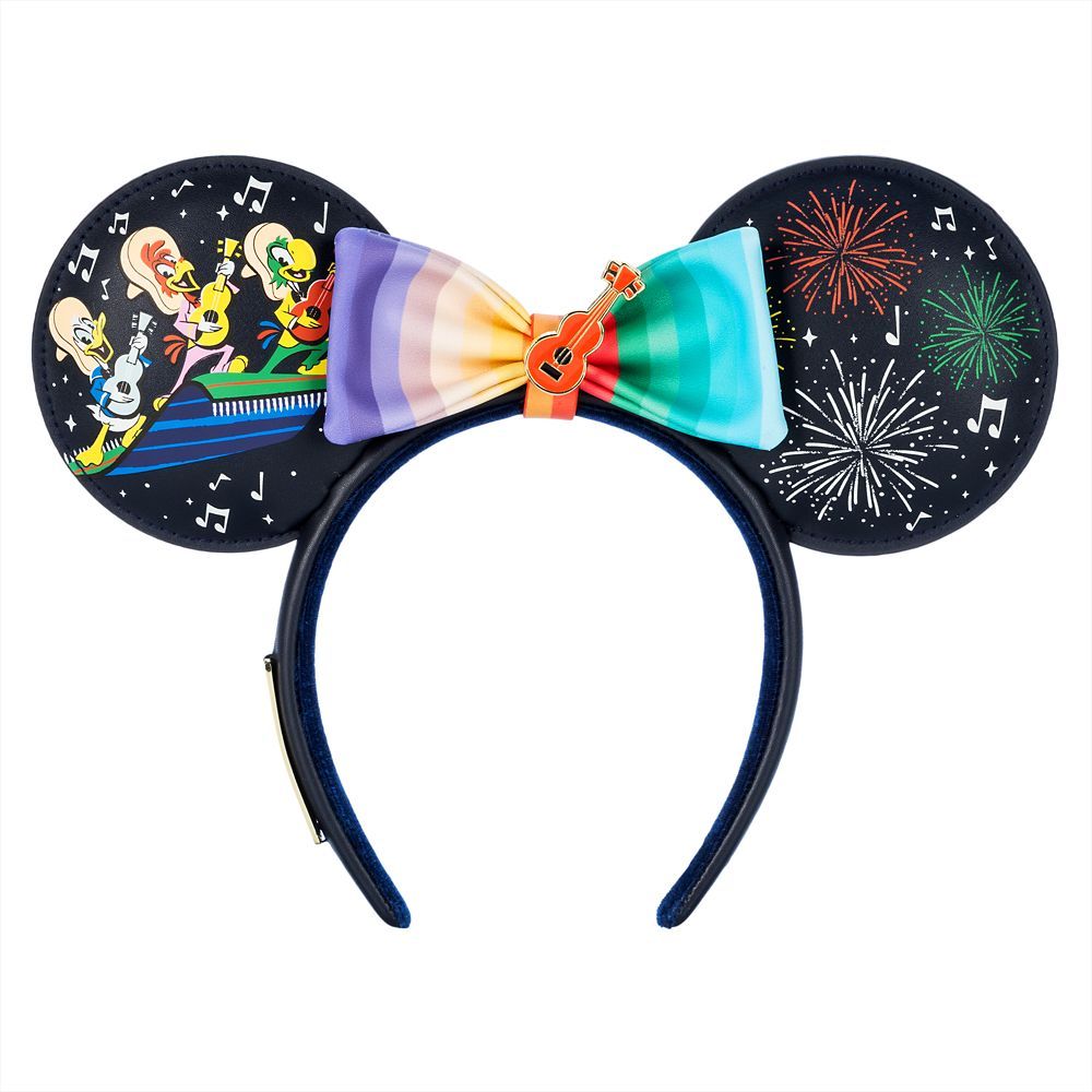 The Three Caballeros Glow-in-the-Dark Loungefly Ear Headband with Removable Bow for Adults – E... | Disney Store