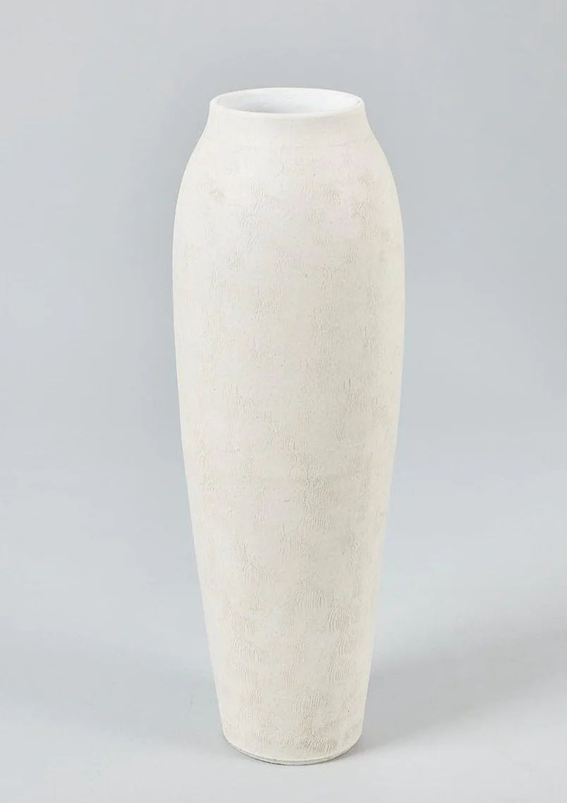 Tall Cream Ceramic Vase - 22.75" | Afloral