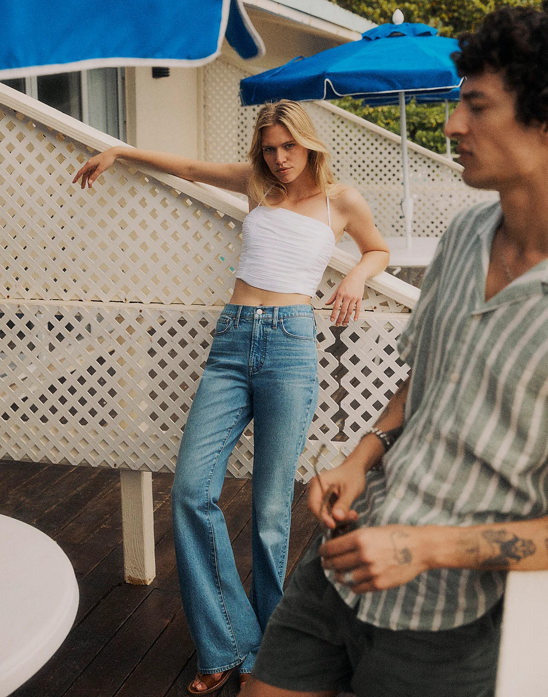 The Perfect Vintage Flare Jean in Tarlow Wash | Madewell